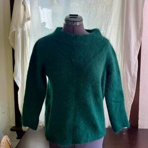Anthropologie Moth Collection Deep Green Cowl Neck Sweater